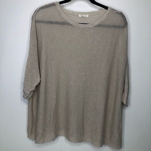 Eileen Fisher 100% Organic Linen top M